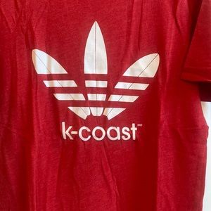 K Coast Surf shop Ocean City Maryland red T-shirt small
